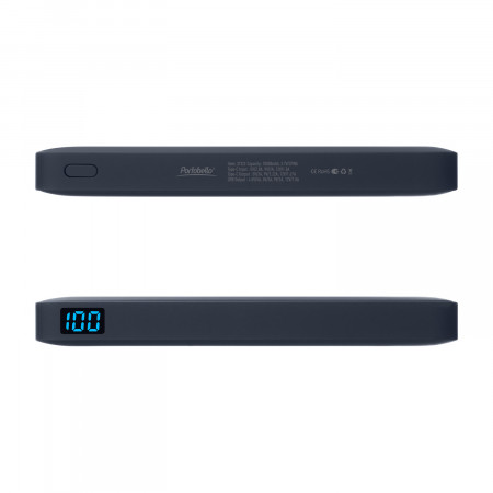 Внешний аккумулятор с подсветкой Ancor PD Plus 10000 mAh, синий