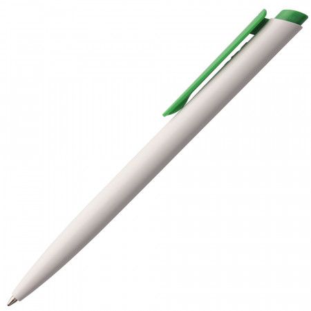 Ручка шариковая Senator Dart Polished, бело-зеленая