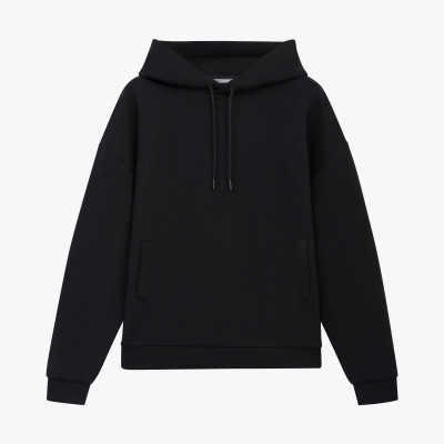 Худи релакс унисекс Баланс (Balance), с начесом, черный