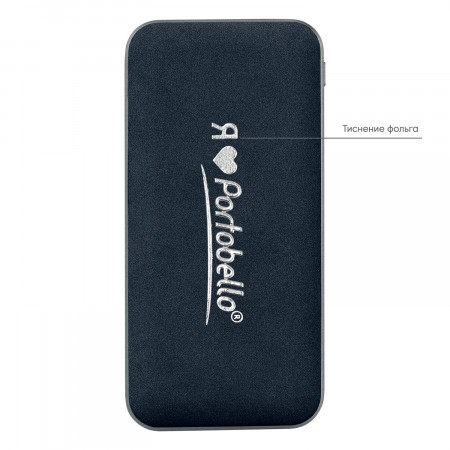 Внешний аккумулятор In Velour 10000 mAh, синий