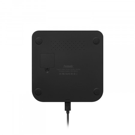 Зарядная станция с часами 15W Rigel, черная