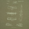 Футболка приталенная Old Patents. Knife, меланж хаки