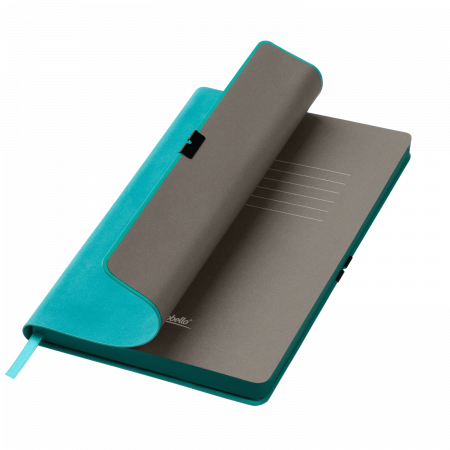 Ежедневник Ин Велюр (In Velour) недатированный, бирюзовый