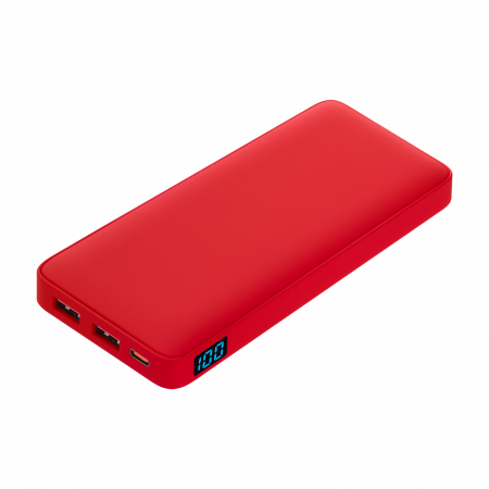 Внешний аккумулятор с подсветкой Анкор Плюс PD (Ancor PD Plus) 10000 mAh, красный