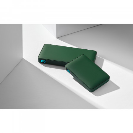Внешний аккумулятор с подсветкой Ancor PD Plus 10000 mAh, зеленый