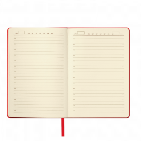 Ежедневник Молто (Molto) недатированный, красный (без упаковки, без стикера)