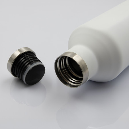 Термобутылка E-shape софт-тач (белый)