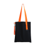 Шоппер Superbag black с ремувкой 4sb (чёрный с оранжевым)