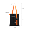 Шоппер Superbag black с ремувкой 4sb (чёрный с оранжевым)
