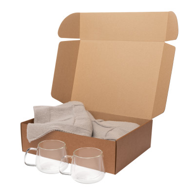 Подарочный набор Дольче (Dolce), Селла Софт (Cella Soft), серый (в наборе 2 чашки)