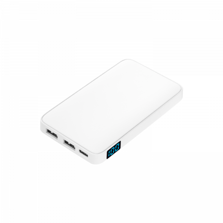 Внешний аккумулятор с подсветкой Анкор (Ancor) 5000 mAh, белый