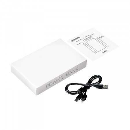 Внешний аккумулятор с подсветкой Анкор (Ancor) 5000 mAh, серый