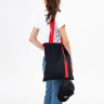 Шоппер Superbag black (чёрный с салатовым)
