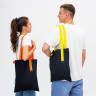 Шоппер Superbag black (чёрный с салатовым)