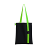 Шоппер Superbag black (чёрный с салатовым)