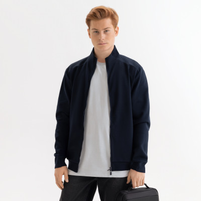 Толстовка на молнии Астин (Astin) темно-синяя