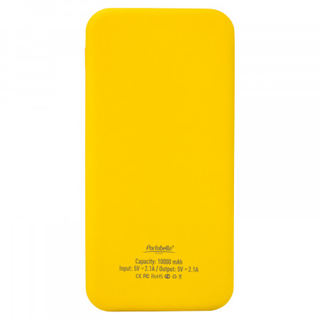 Внешний аккумулятор с подсветкой Luce Lemoni 10000 mAh, желтый