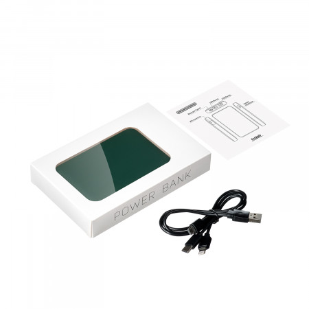 Внешний аккумулятор с подсветкой Ancor 5000 mAh, зеленый