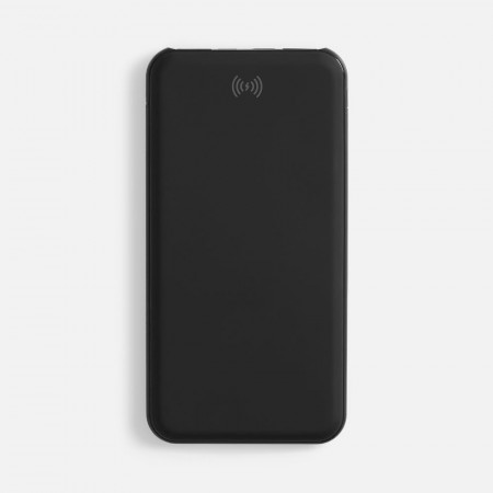 Аккумулятор с беспроводной зарядкой All Day Wireless, 10000 мАч, черный