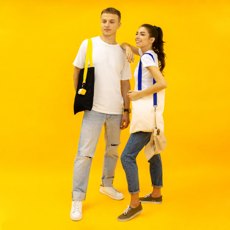 Шоппер Superbag (неокрашенный с салатовым)