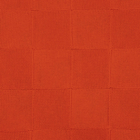 Плед Селла (Cella) вязаный, оранжевый (без подарочной коробки)