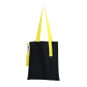 Шоппер Superbag black с ремувкой 4sb (чёрный с салатовым)