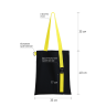 Шоппер Superbag black с ремувкой 4sb (чёрный с салатовым)