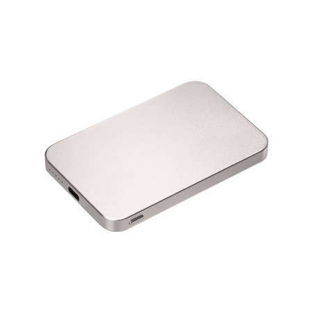 Внешний аккумулятор Артекс PD (Artex PD) 5000mAh с функцией беспроводной зарядки 15W, титановый