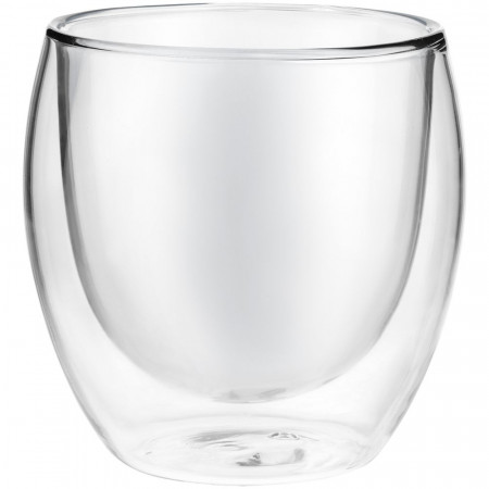 Стакан с двойными стенками Glass Bubble, бесцветный