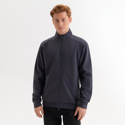 Толстовка на молнии Астин (Astin), антрацит