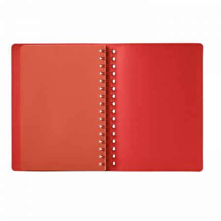 Ежедневник Виста (Vista) недатированный, черный/красный