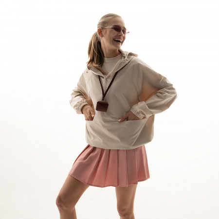 Ветровка (анорак) оверсайз унисекс Риссман (Rissman), бежевая