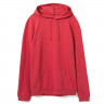 Толстовка с капюшоном унисекс Hoodie, красный меланж