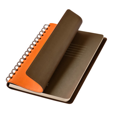 Ежедневник Виста (Vista) недатированный, оранжевый/коричневый