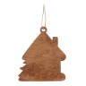 Ёлочная игрушка Домик (красный)