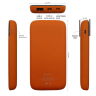 Внешний аккумулятор Bplanner Power 3 ST, софт-тач, 10000 mAh (Оранжевый)