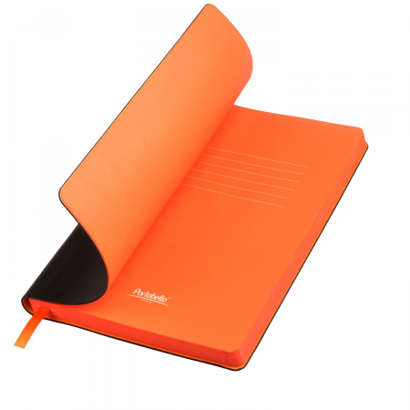 Ежедневник Латте (Latte NEW) недатированный, черный/оранжевый (без упаковки, без стикера)