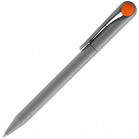Ручка шариковая Prodir DS1 TMM Dot, серая с оранжевым