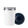Термокружка вакуумная с керамическим покрытием Арктик (Arctic), белый/синий