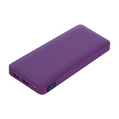 Внешний аккумулятор с подсветкой Анкор Плюс PD (Ancor PD Plus) 10000 mAh, фиолетовый
