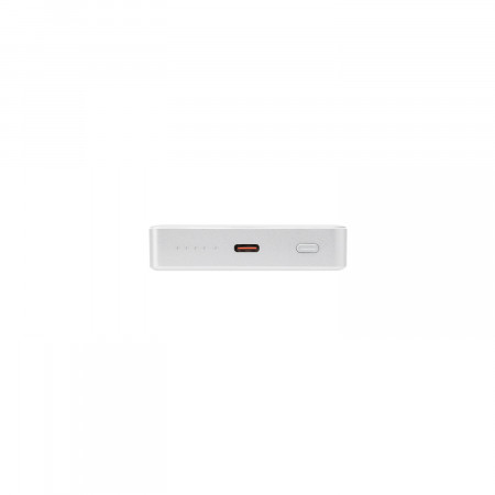 Внешний аккумулятор Atlantis PD Plus 10000mAh с функцией беспроводной зарядки 15W, серебряный
