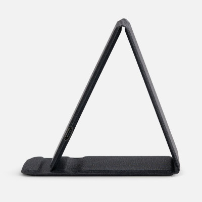 Подставка для смартфона с беспроводной зарядкой Kickstand, серая